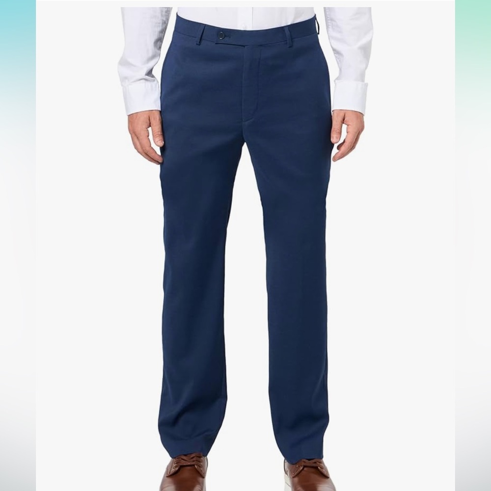 Calvin Klein Navy and White check Dress Trousers 38x30